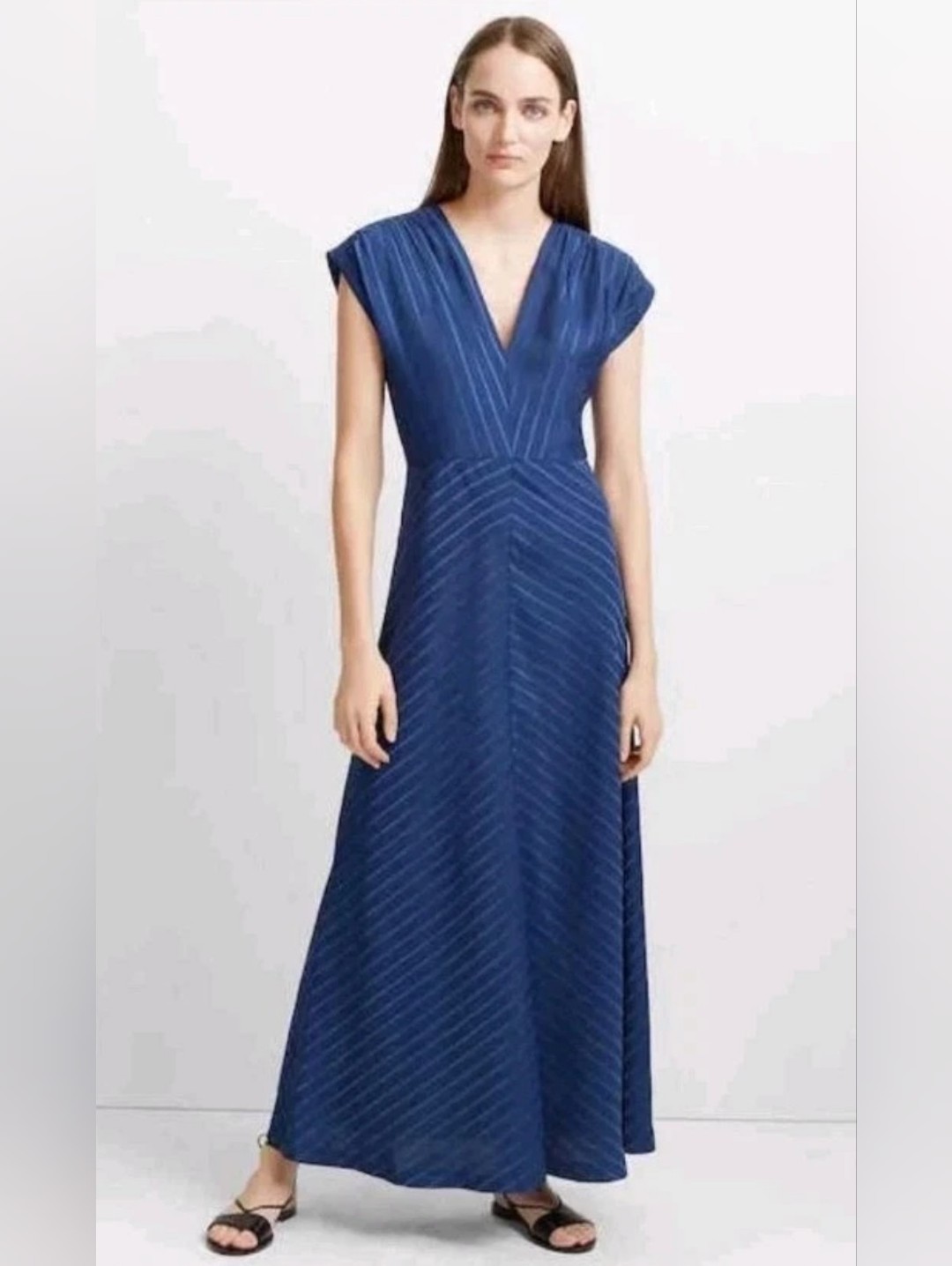 Club Monaco Ravonah Maxi Dress Blue Size 6